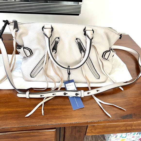 Rebecca Minkoff Handbags - Rebecca Minkoff Moto Satchel in Putty